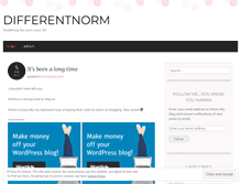 Tablet Screenshot of differentnorm.com